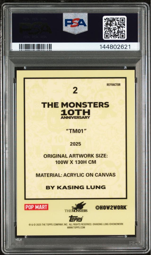 2025 Topps Labubu 10周年記念カード TM01 PSA10