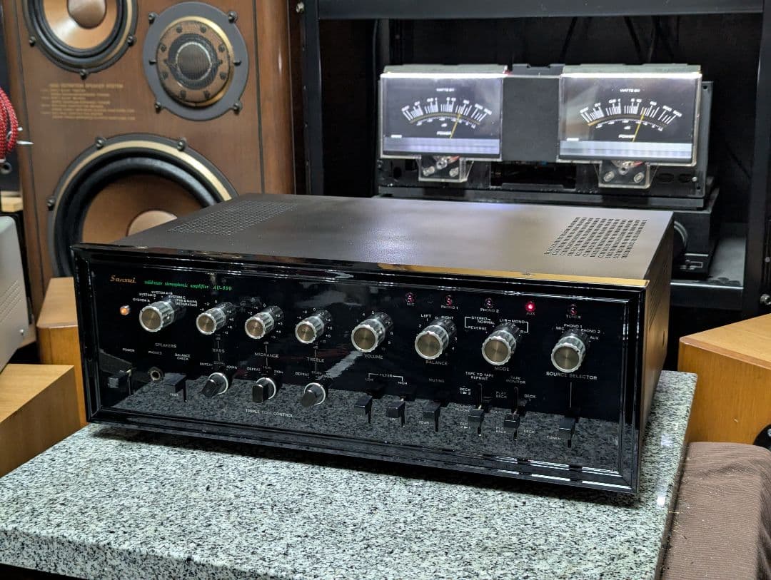 SANSUI　au-999 プリメインアンプ　オーバーホール、チューンナップ済み