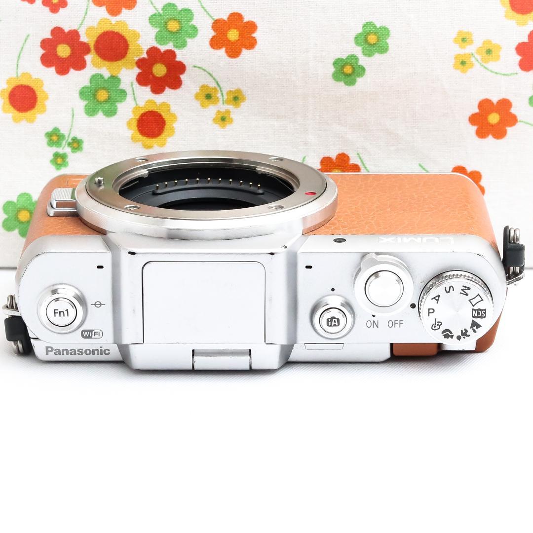 パナソニック LUMIX GF7 ☆大人気ブラウンカラー☆WIFI転送＆自撮り