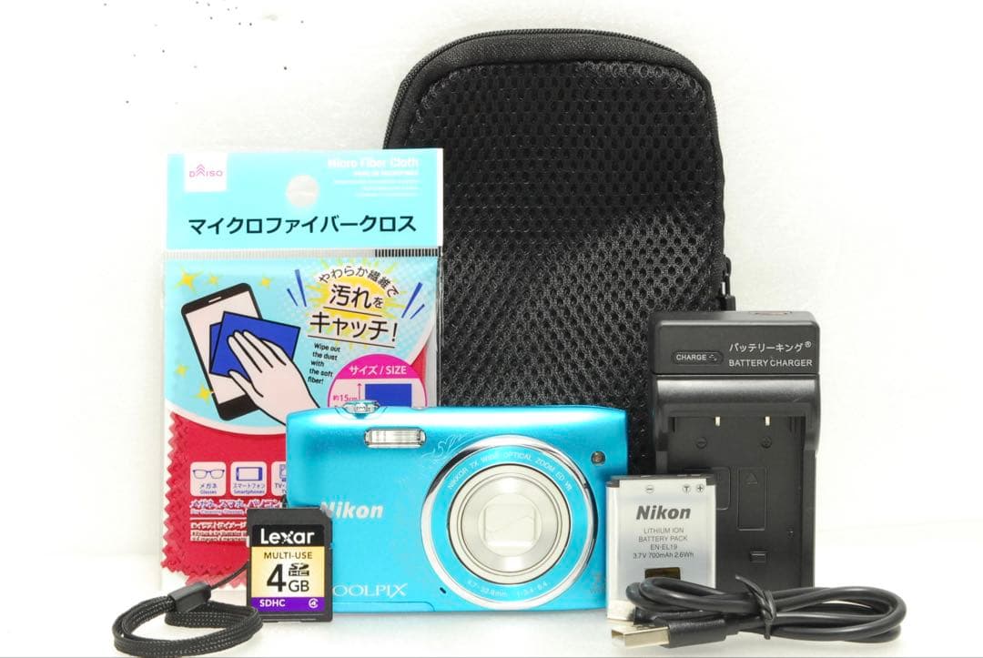 oku様フォロー割_Nikon COOLPIX S3500 ❤️ブルー ニコン