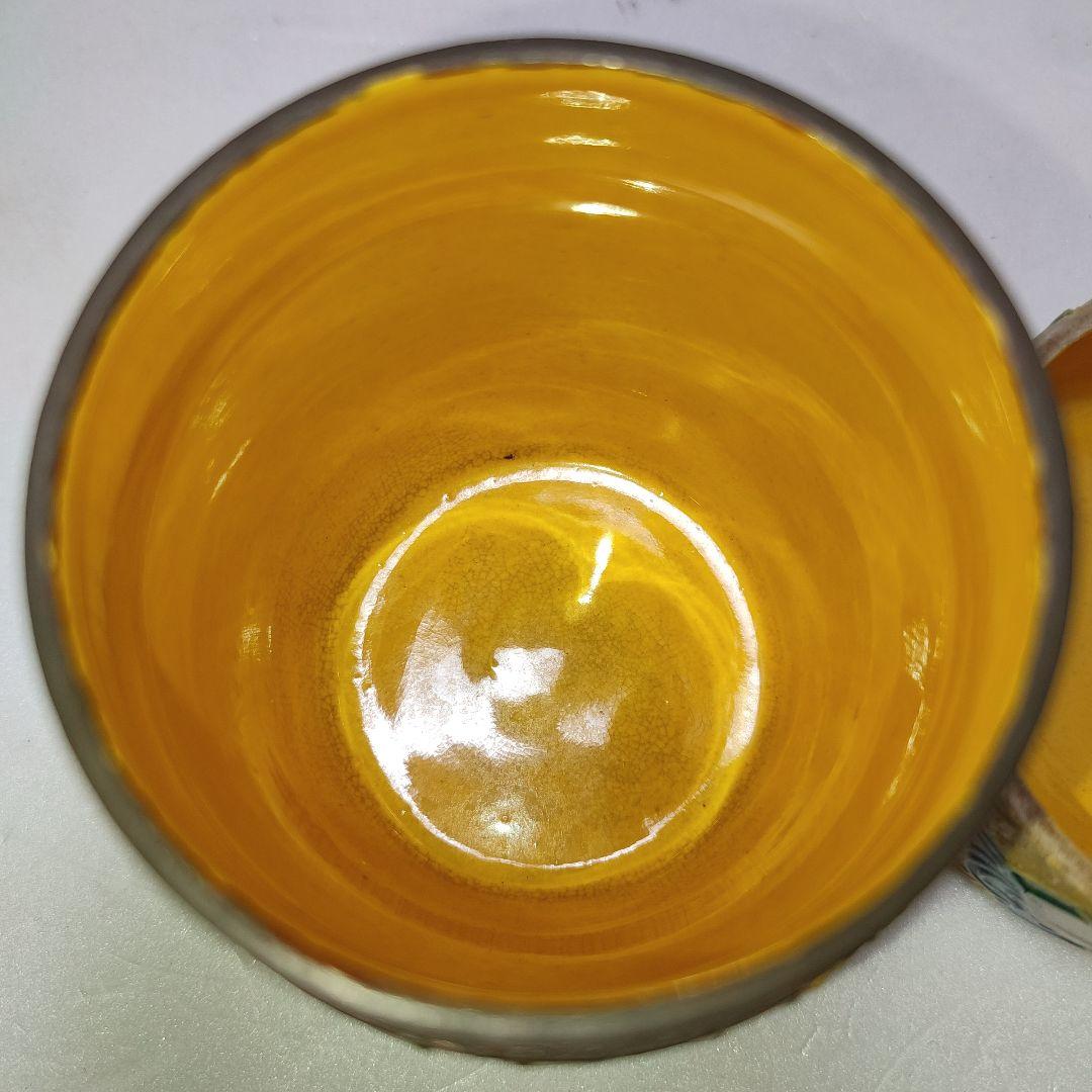 永楽善五郎　茶入　黄交趾