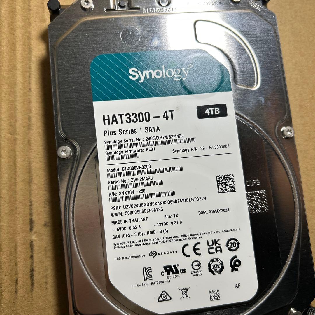 外付けハードディスク・ドライブ Synology HAT3300-4T