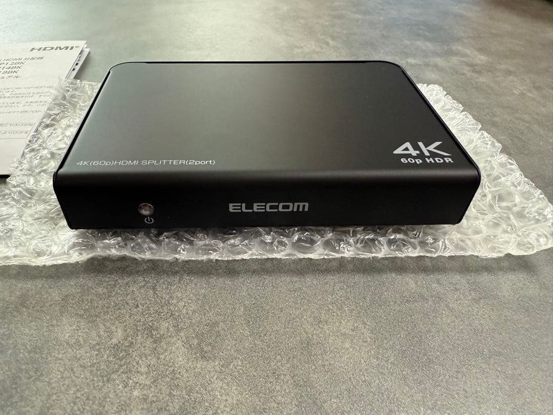 エレコム ELECOM　4K HDMI分配器 2ポート VSP-HDP12BK
