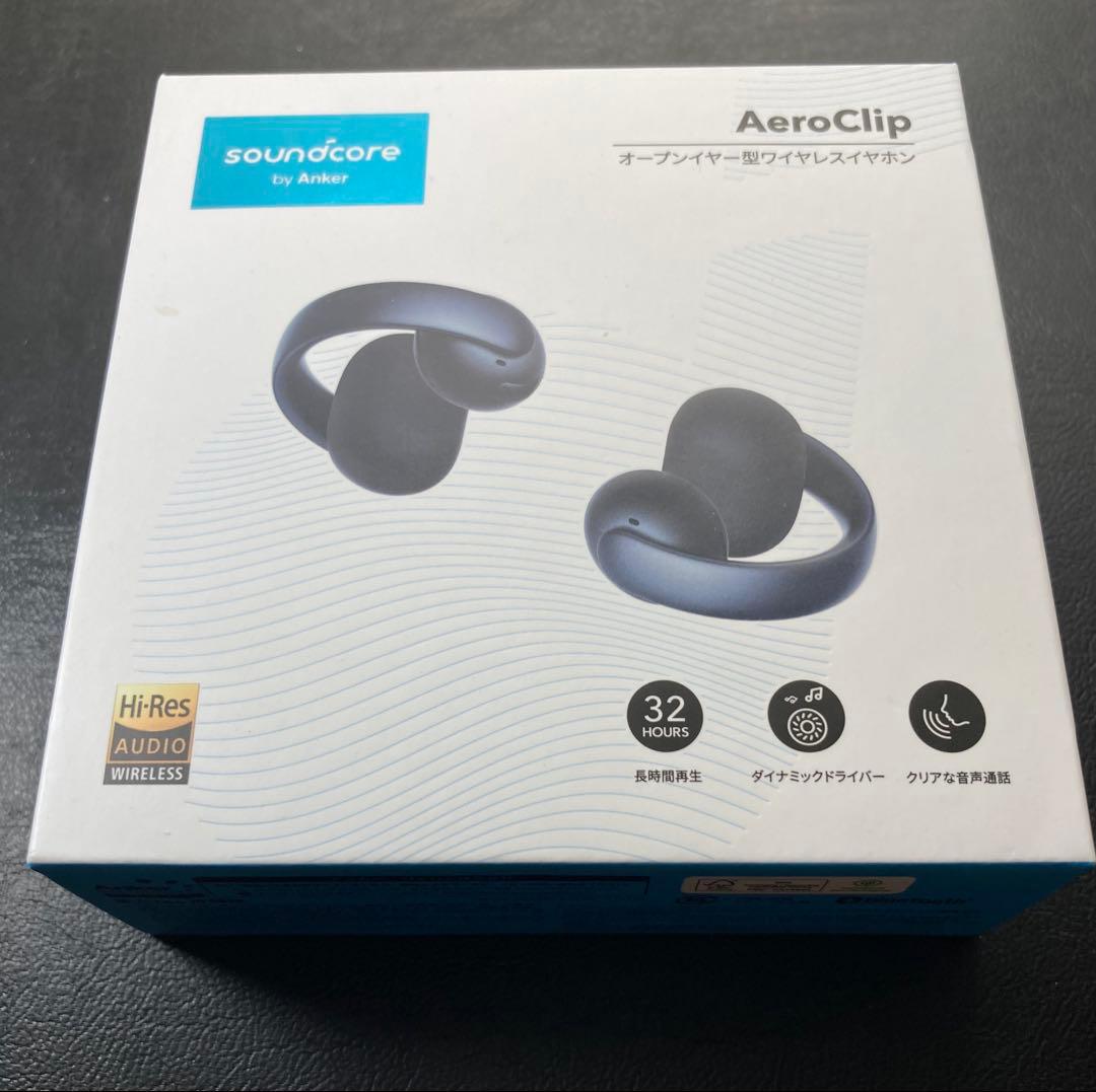 【新品】Anker Soundcore AeroClip【ブラック•右イヤホン】