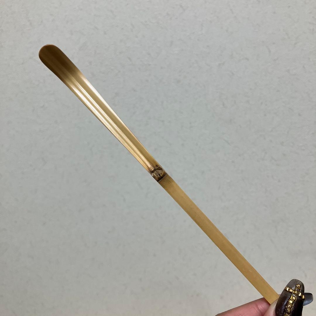 E壁 茶道具 茶杓 竹製 2本セット 筒・外箱付き お稽古 伝統工芸 レトロ