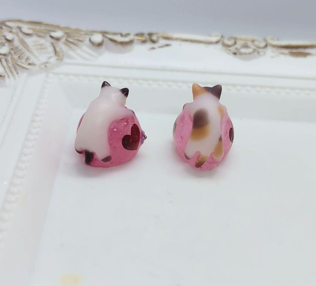 レジン パーツ シャム猫 三毛猫