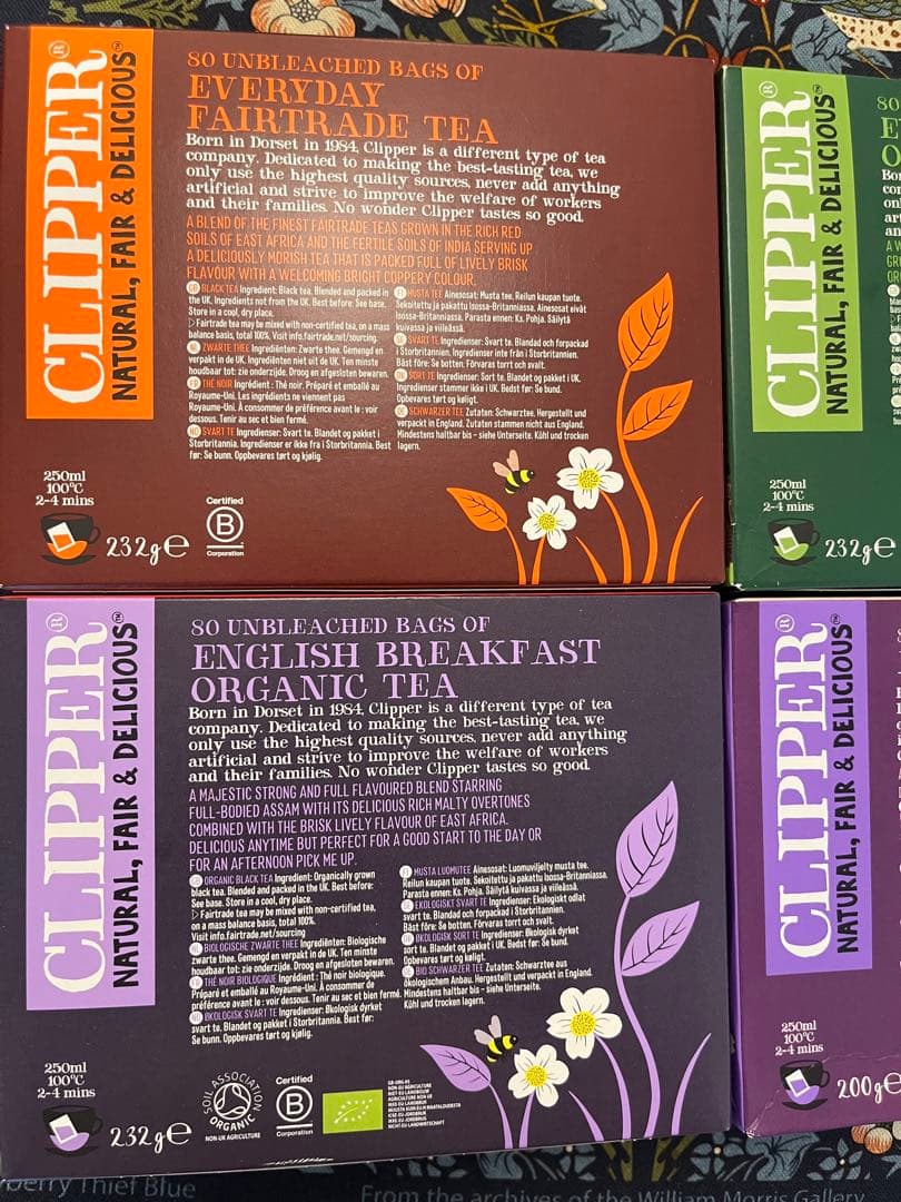 CLIPPER 英国直送！紅茶4種類 飲み比べセット