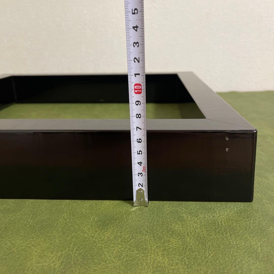 茶道具　爐縁　炉縁　輪島塗　克己作　共箱