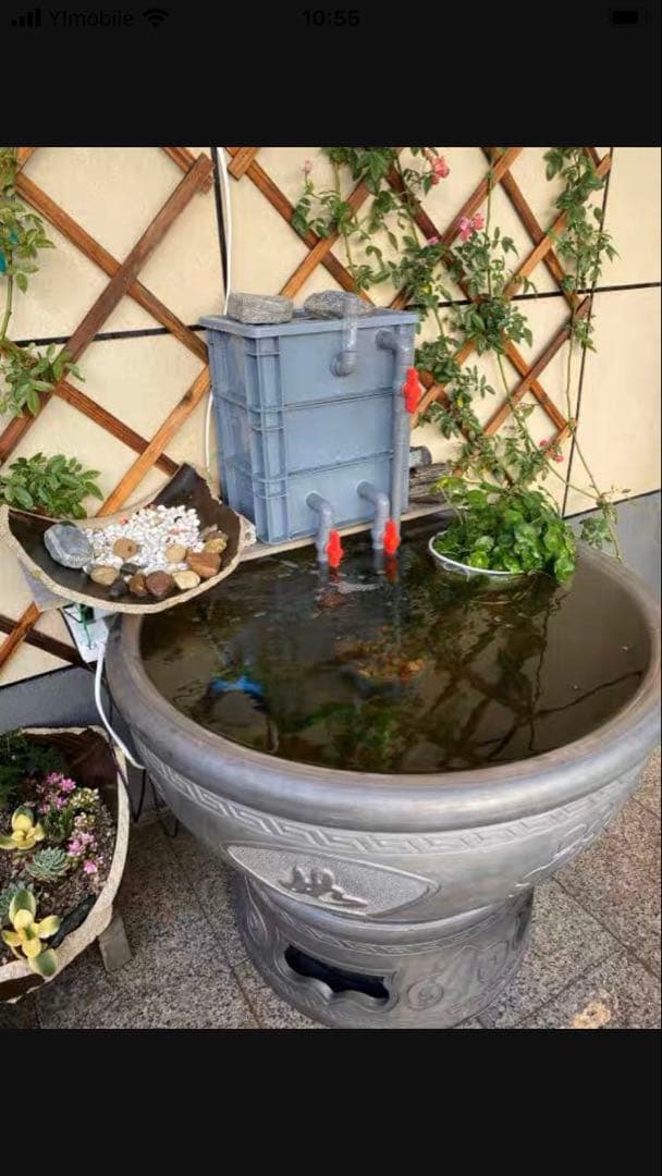 ポンプ付き、濾過器、大型水槽、池万能濾過装置、濾過フィルター水質浄化抜群送料込み