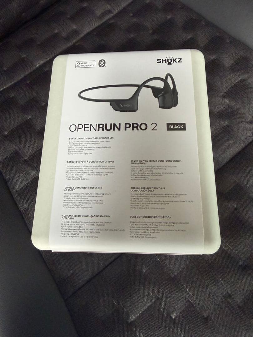 SHOKZ OPENRUN PRO 2 骨伝導イヤホン ブラック