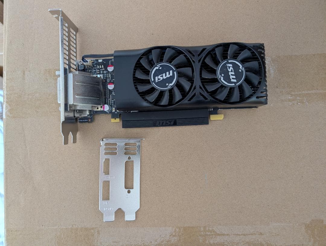 MSI GeForce GTX 1050 Ti 4GT LP 動作確認済み