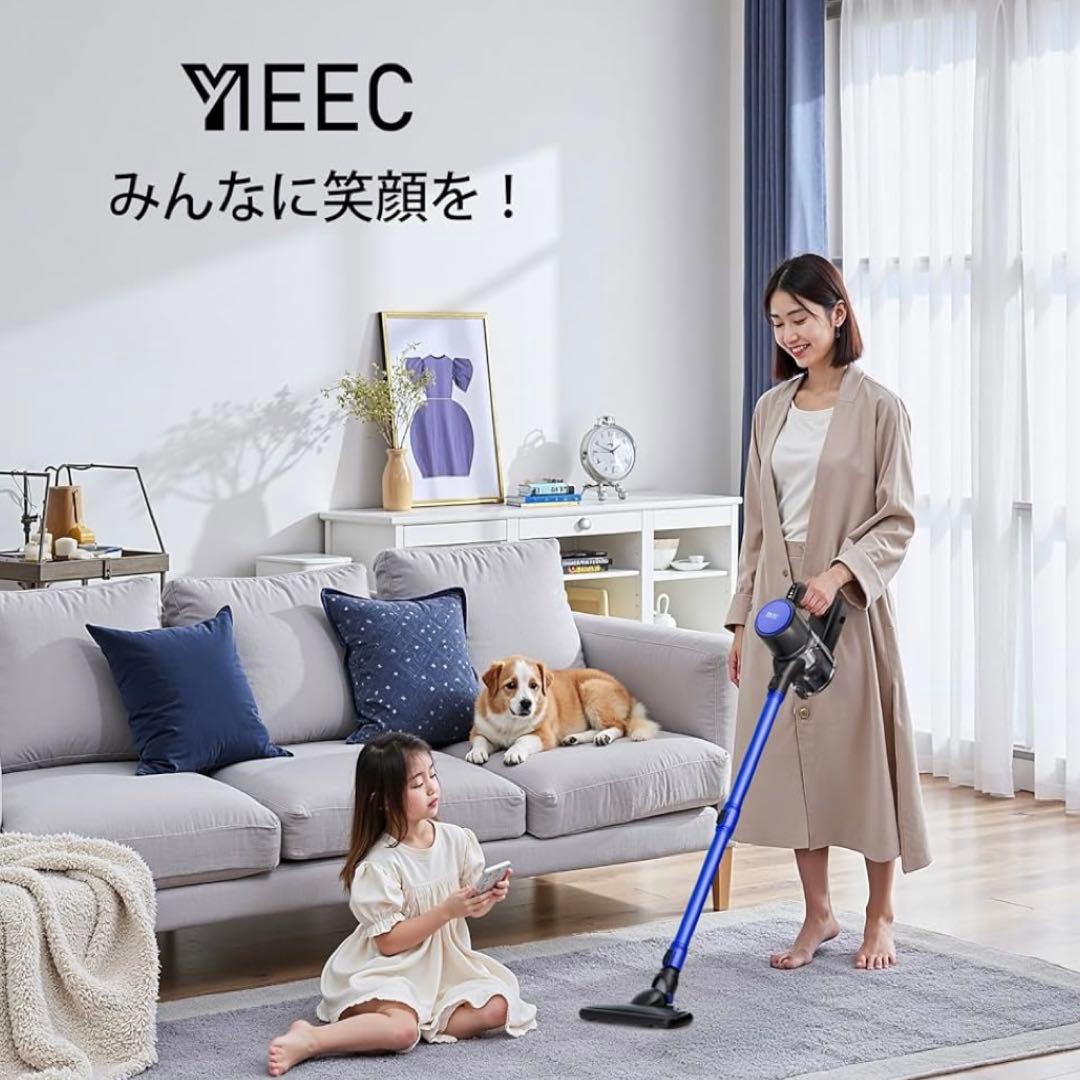 コードレス掃除機　45000pa強力吸引　サイクロン　スティッククリーナー　軽量