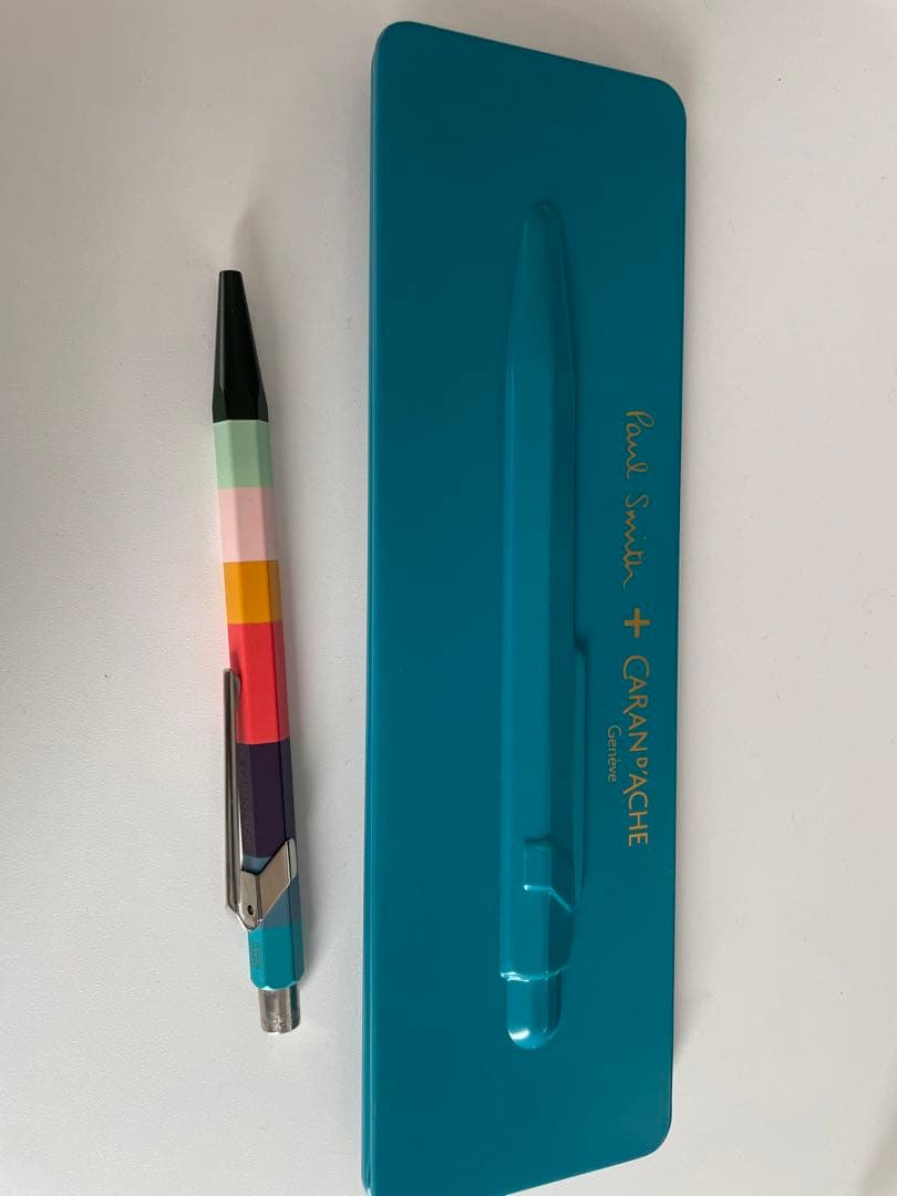 Paul Smith ボールペン ポールスミスケース付カランダッシュ　ブルーペン