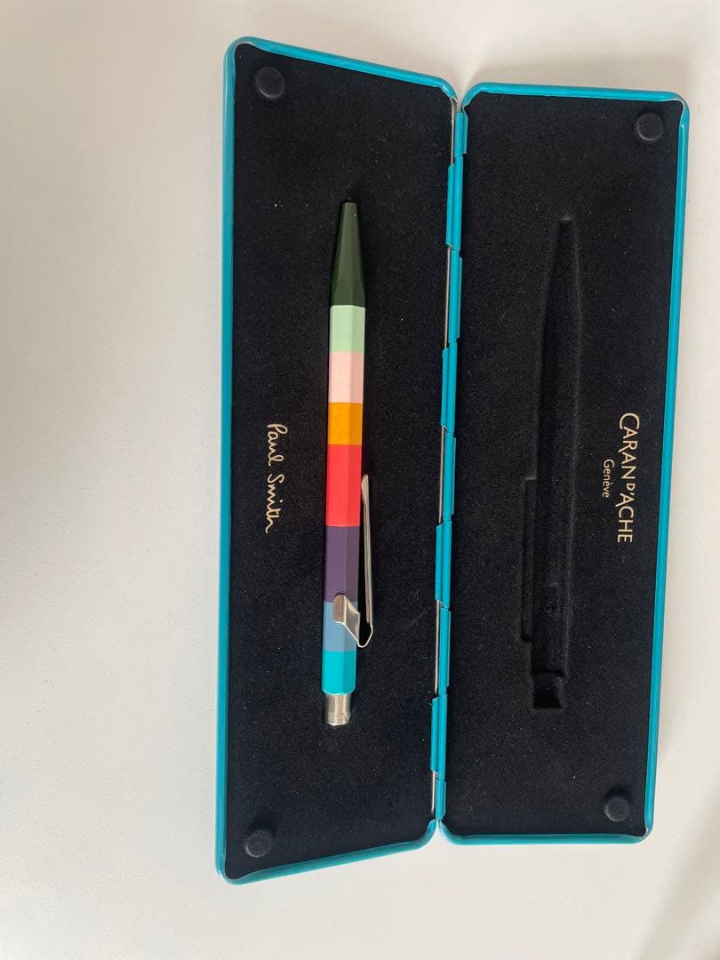 Paul Smith ボールペン ポールスミスケース付カランダッシュ　ブルーペン