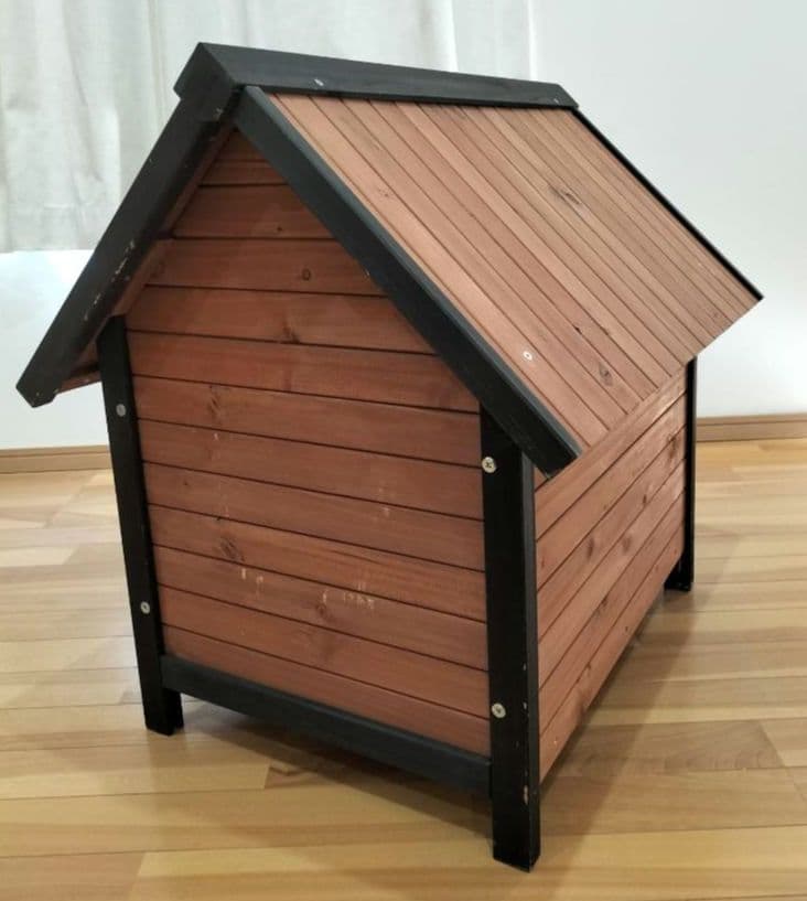 木製犬小屋 中型犬用屋根付き