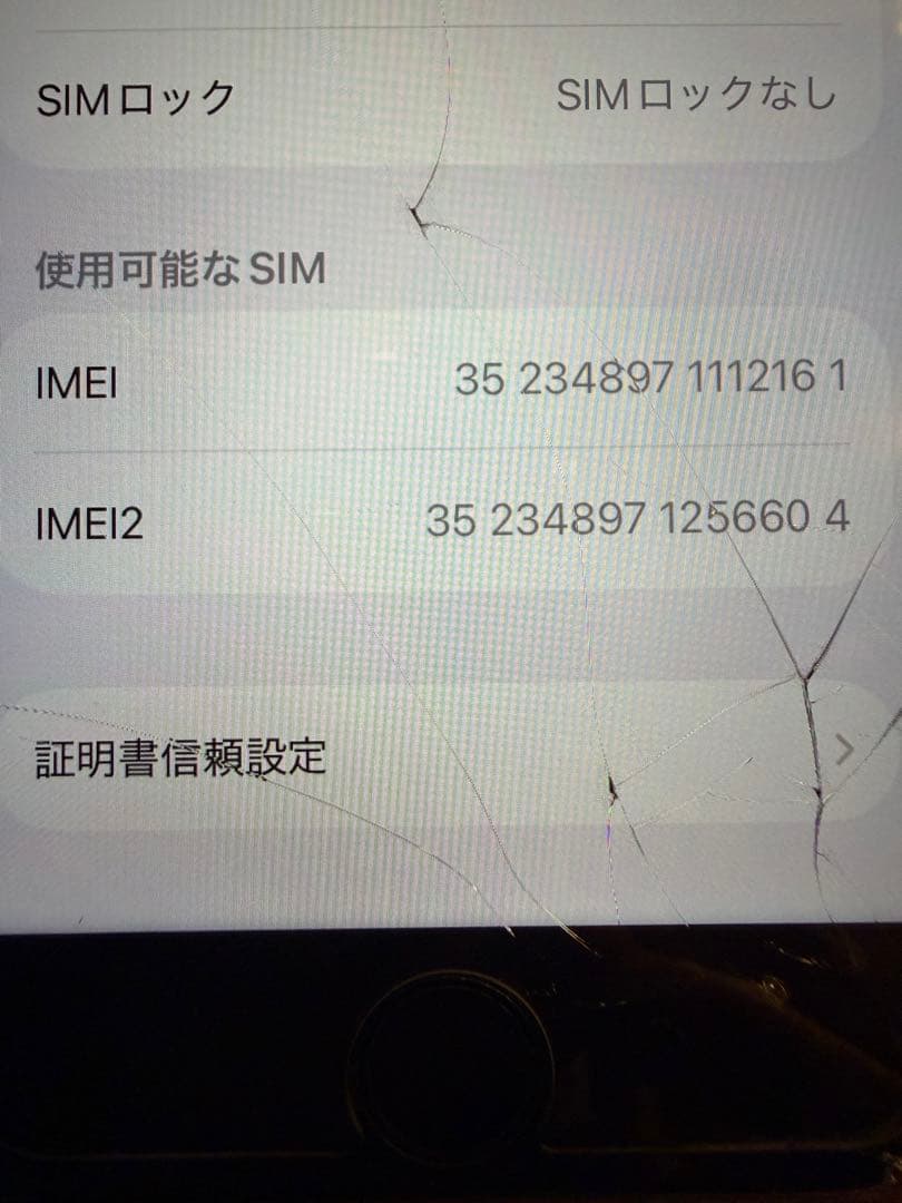 【価格改定】Apple iPhone SE 128GB 画面割れあり利用問題なし