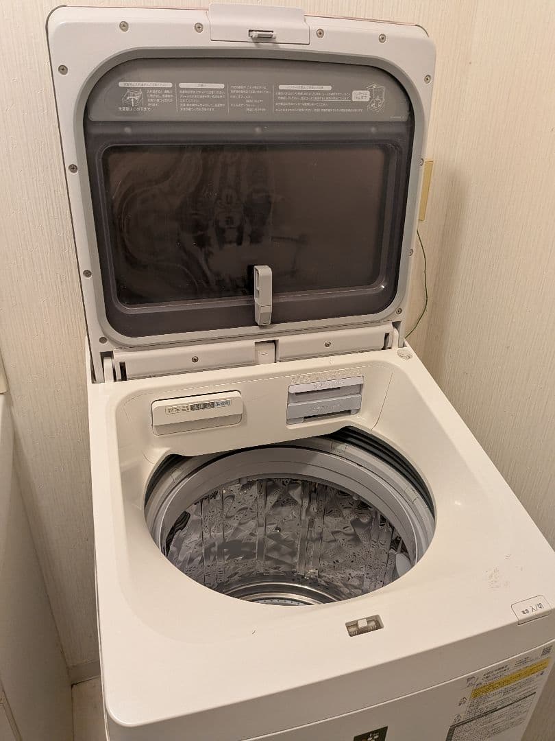 シャープ　10kg 縦型洗濯乾燥機 超音波ウォッシャー付