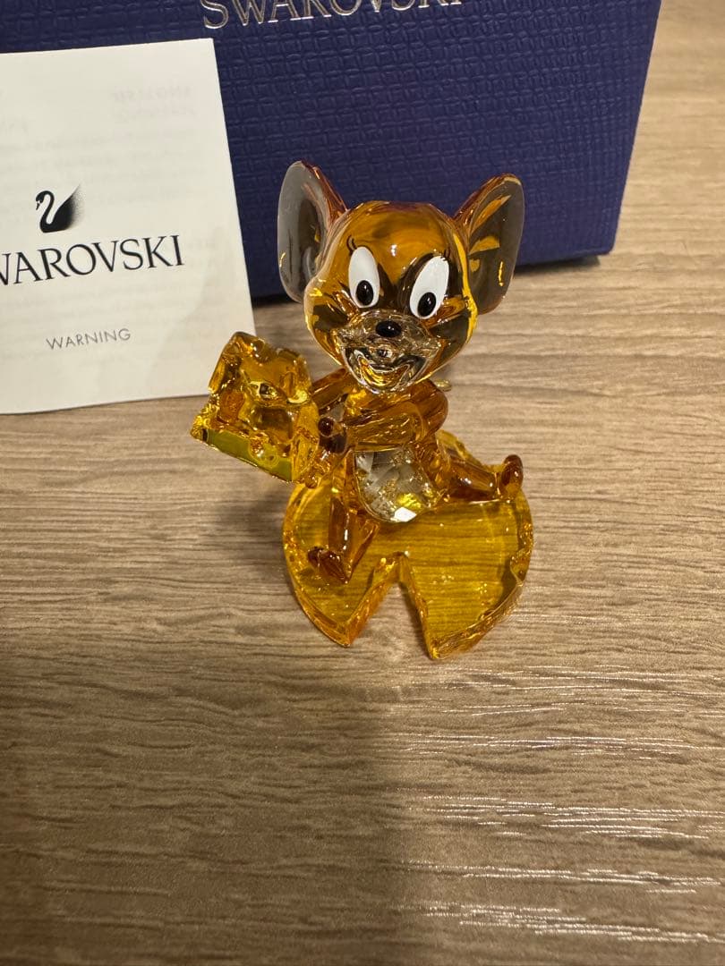 スワロフスキー SWAROVSKI ジェリー　クリスタル置物　トムとジェリー