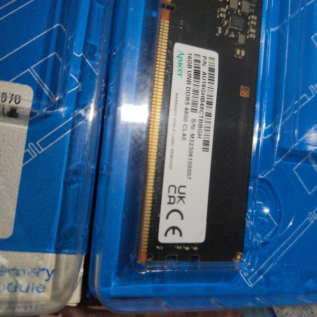 Apacer DDR5 4800 16GB×2枚 32GB メモリデスクトップ