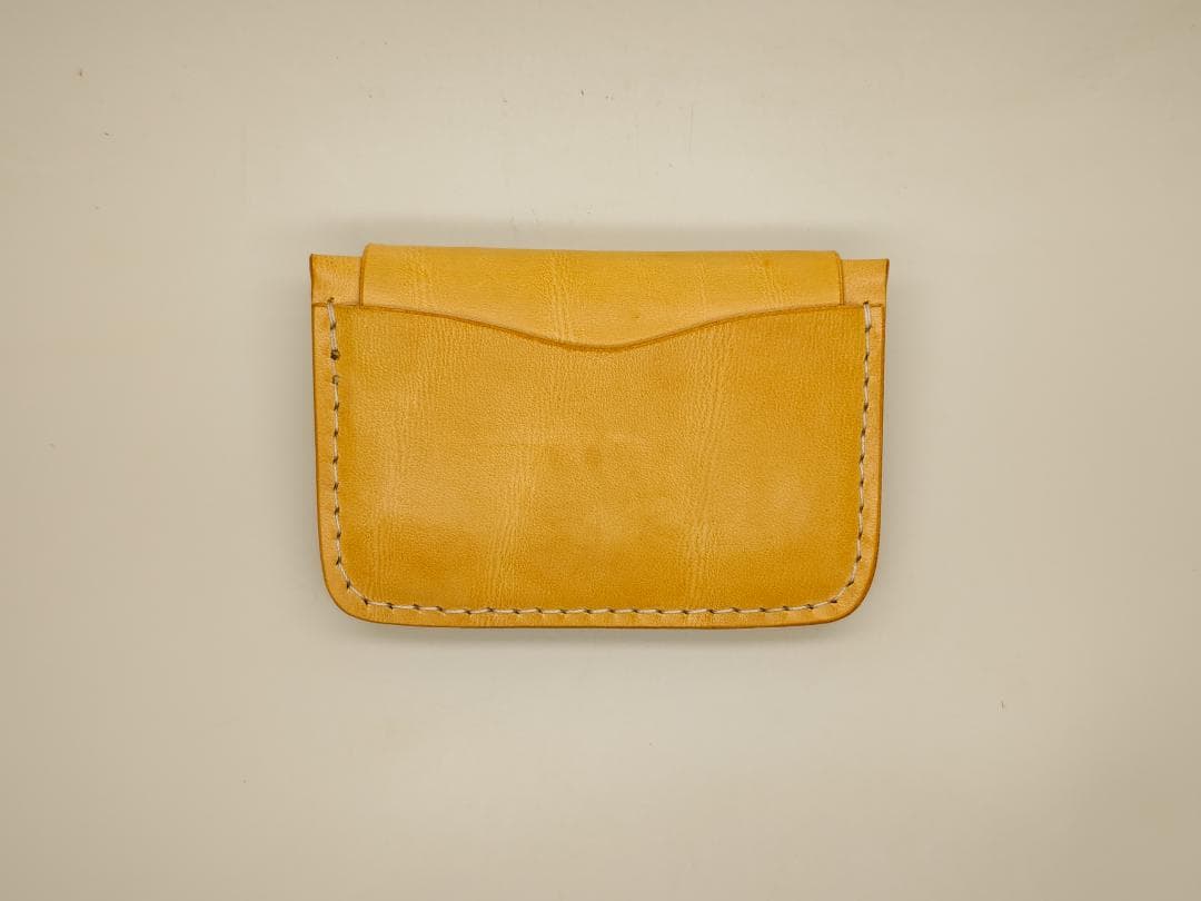 ミニマムウォレット ナチュラルレザー ミニ財布 手縫い