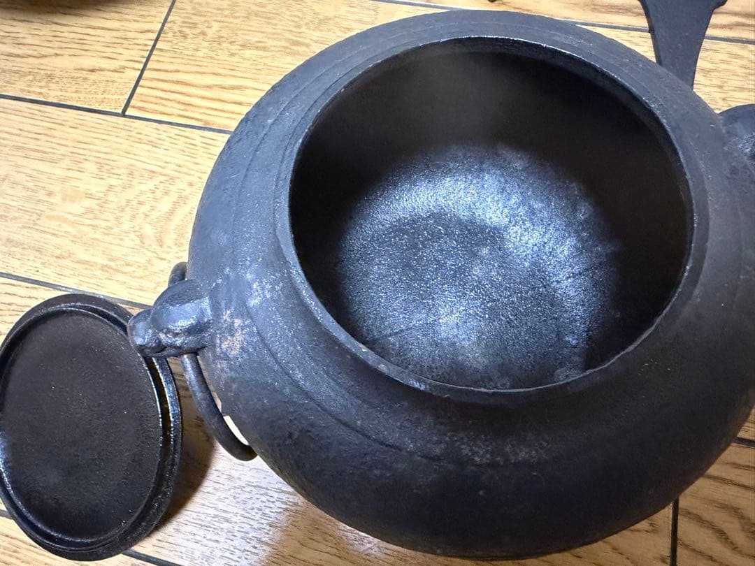 茶道具 鉄鋳物 茶釜 五徳 風炉釜 釜環 灰匙 押 ならし おさえ 火箸 鉄瓶