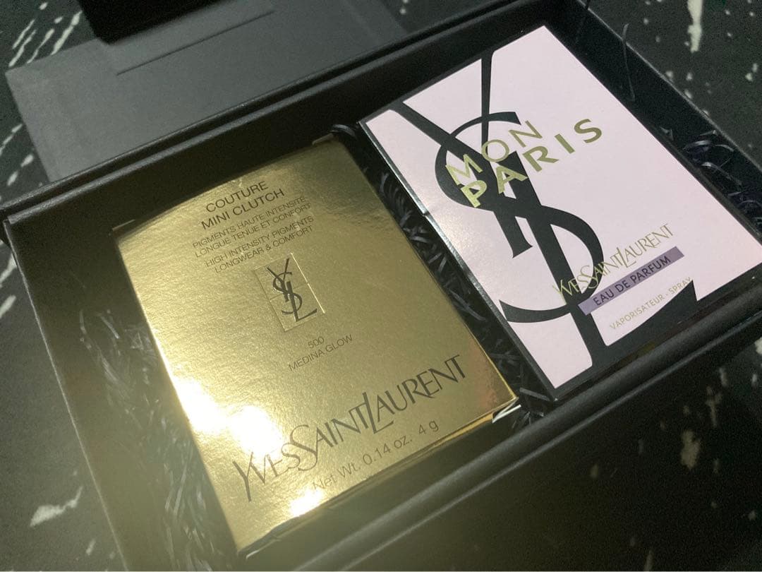 Yves Saint Laurent クチュール ミニ クラッチ バビロンローズ