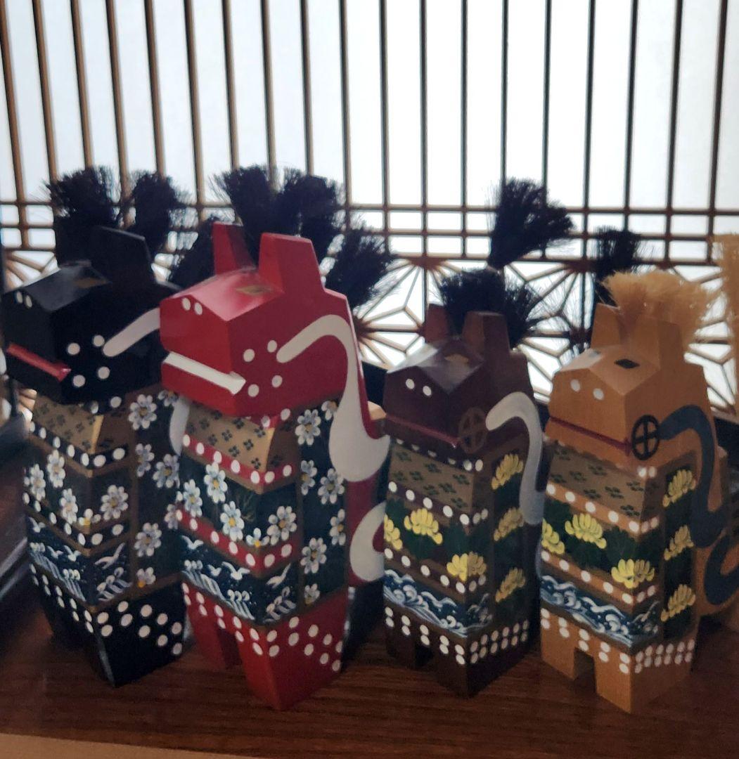 特大 希少 八幡馬赤黒午年縁起物青森県伝統工芸品高さ 34センチ 2個セット