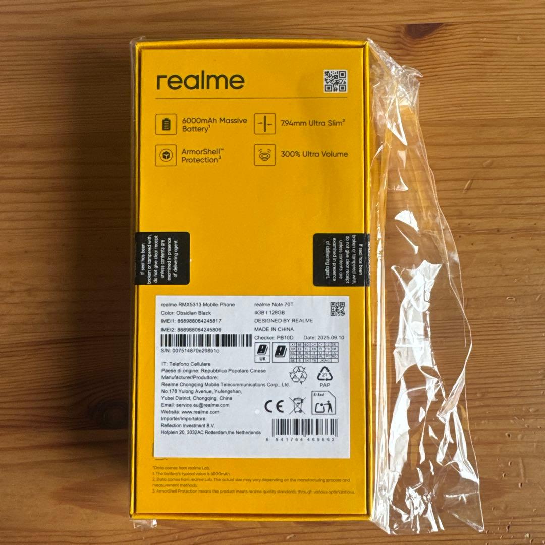 realme Note 70T スマートフォン 128GB 2セット