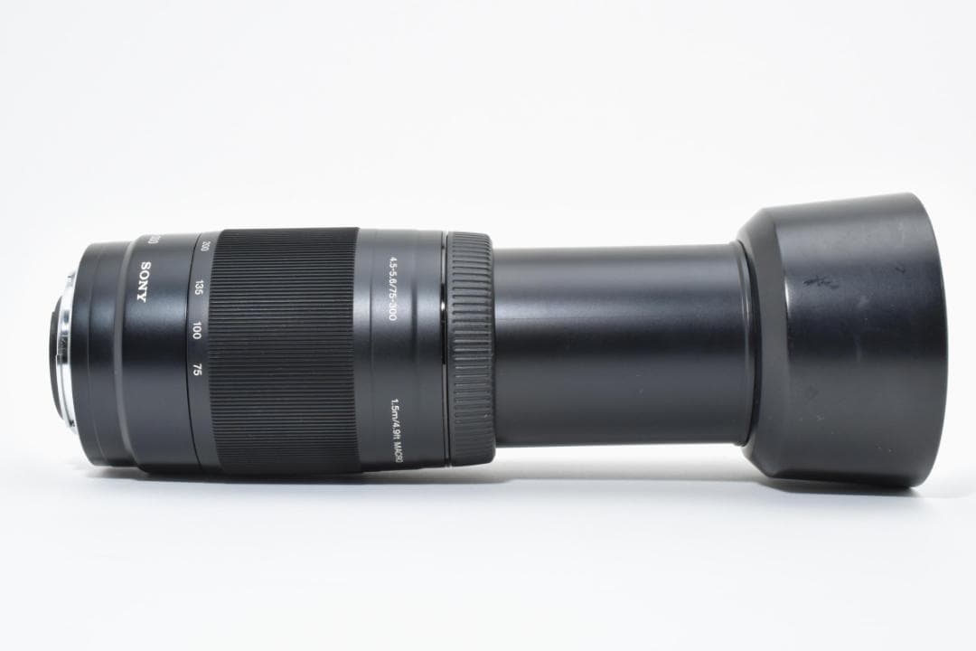 【極美品】SONY 75-300mm 望遠ズームレンズ【Kenkoフィルター付】