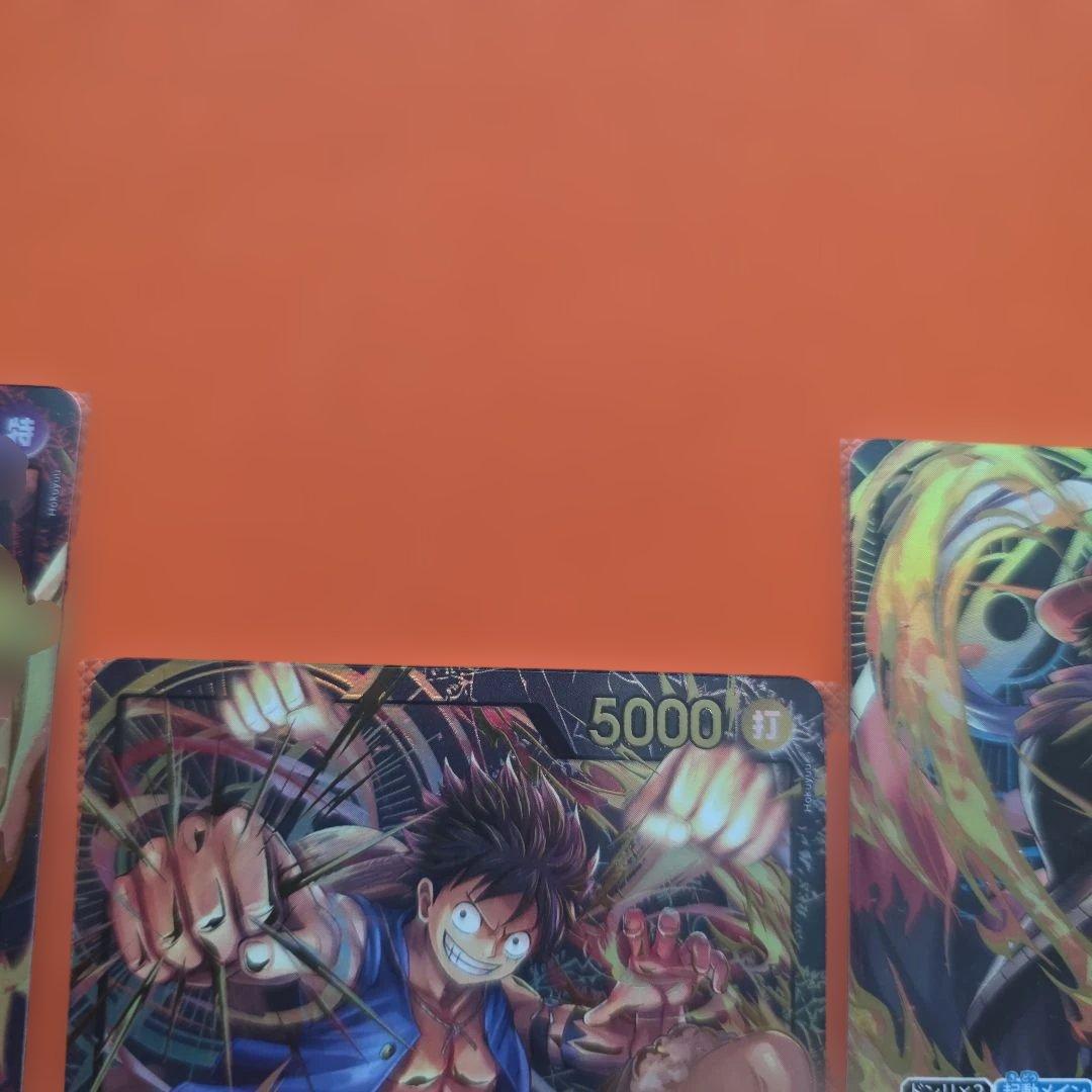 ワンピースカードゲーム　ルフィ　サボ　エース　金　リーダーコレクション