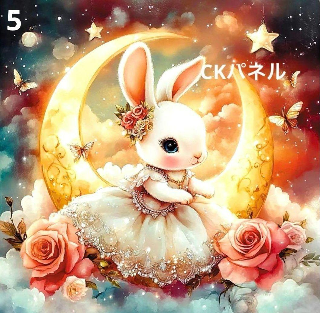 激レアパネル 446 　うさぎちゃんパネル生地　　ハンドメイド
