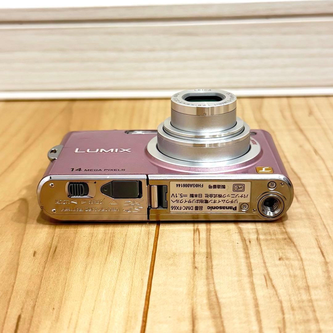 【美品】　Panasonic LUMIX DMC-FX66 デジカメ　ピンク