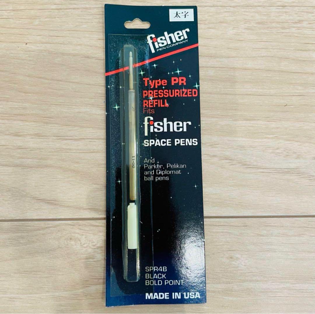 12本 セット Fisherフィッシャー スペースペン リフィル 替芯 黒 太字
