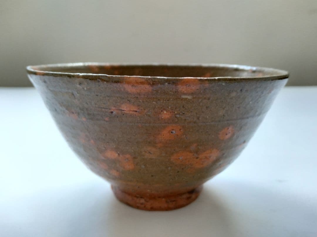 那波鳳翔　伊羅保 茶碗　茶道具　抹茶碗　共箱　共布