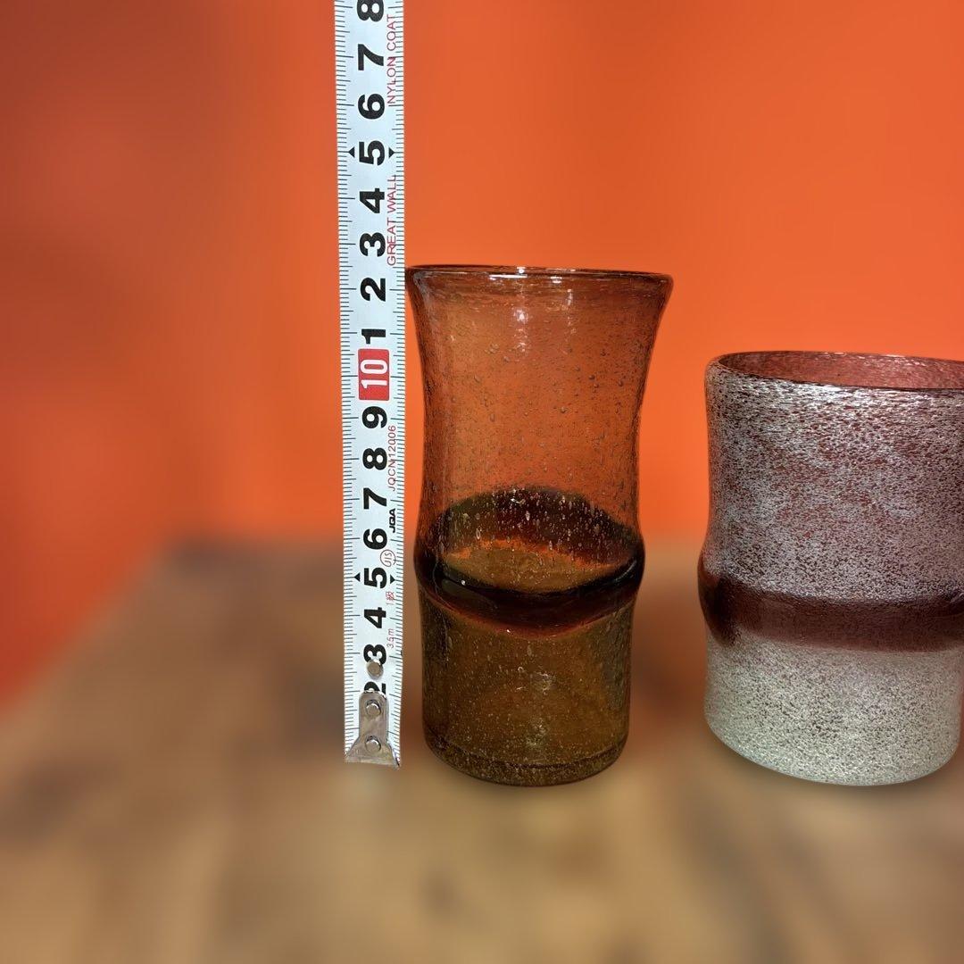 琉球ガラス　稲嶺盛吉　コップ　フリーカップ　ビールグラス