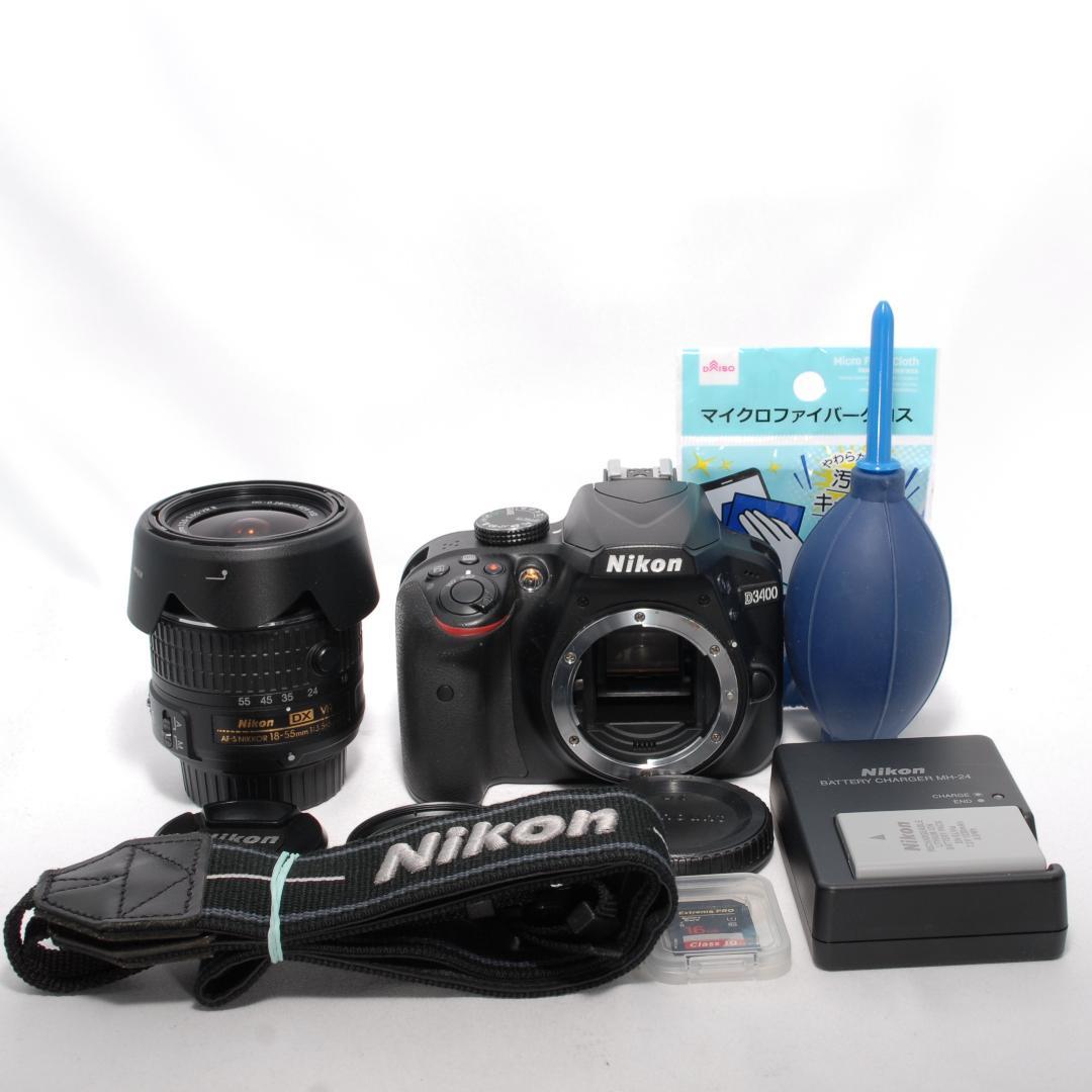 ✨✨Nikon D3400✨手振れ補正✨初心者モデル✨Wi-Fi付✨一眼レフ