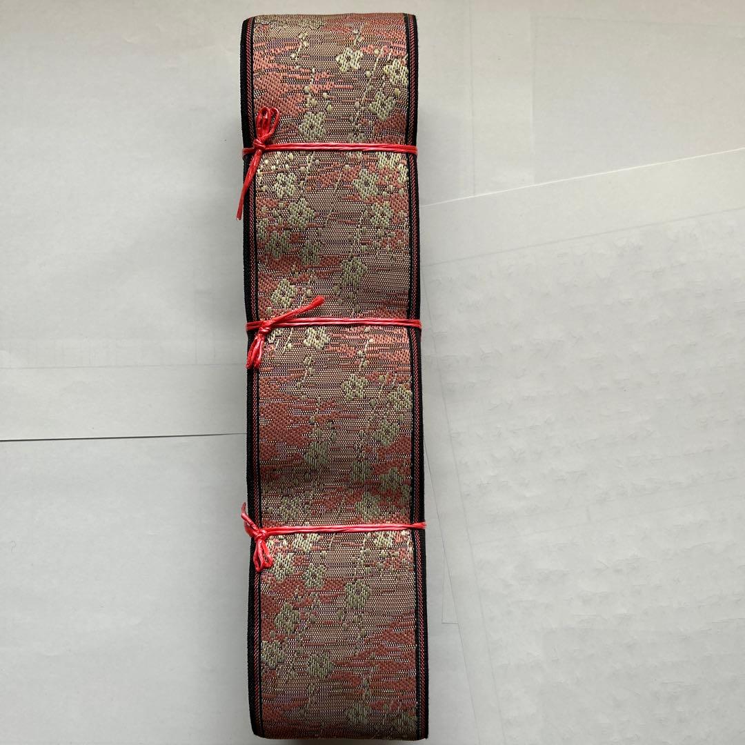 畳縁一反　新品未使用　ピンク梅柄