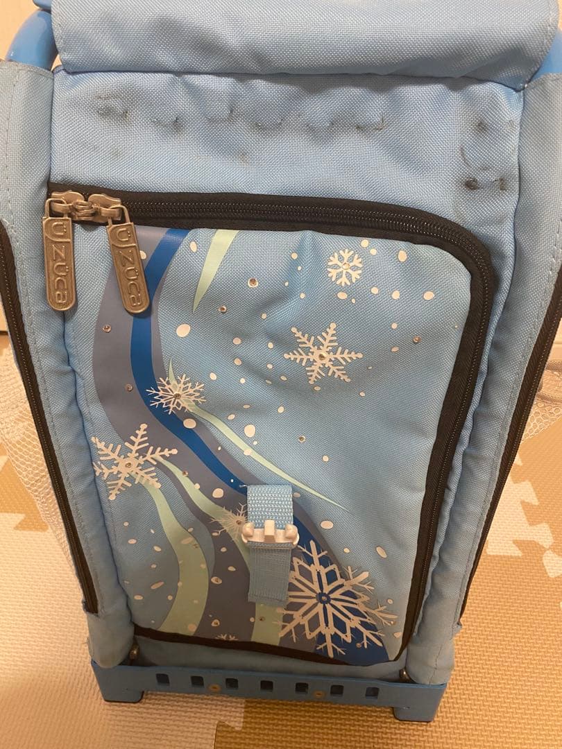 ZÜCA ブルー キャリーカート 雪の結晶デザイン
