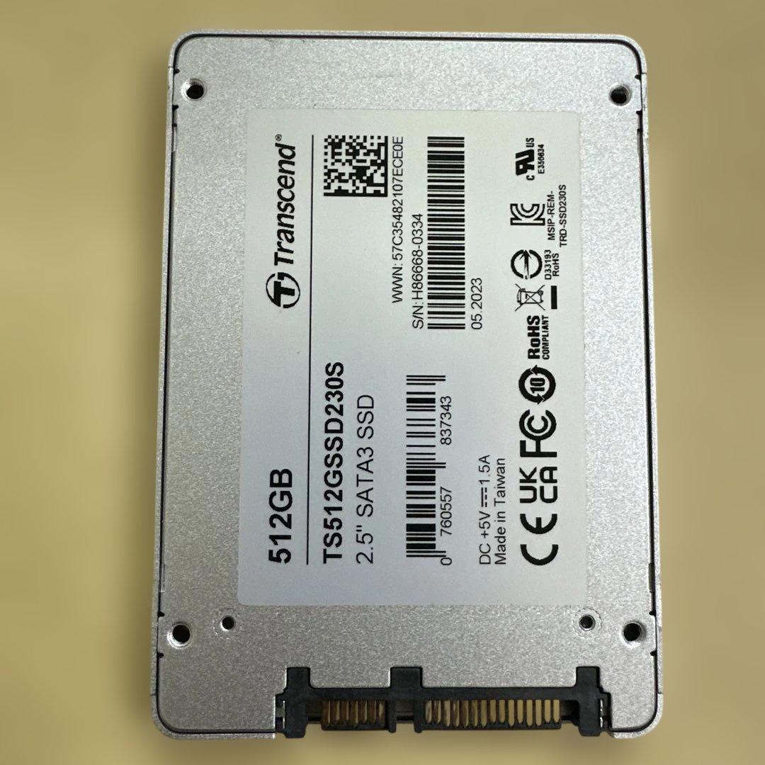 23. 512GB SSD 2.5インチ SATA 動作確認済み