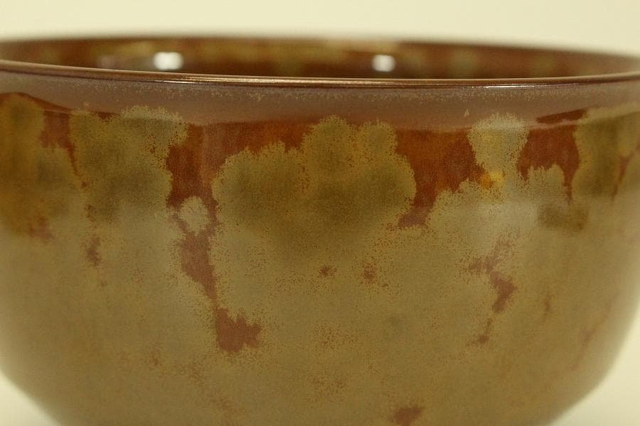 茶道具 金結晶 茶碗 泉窯 加藤有比古(藤山)作 共箱 共布未使用(メ1766)