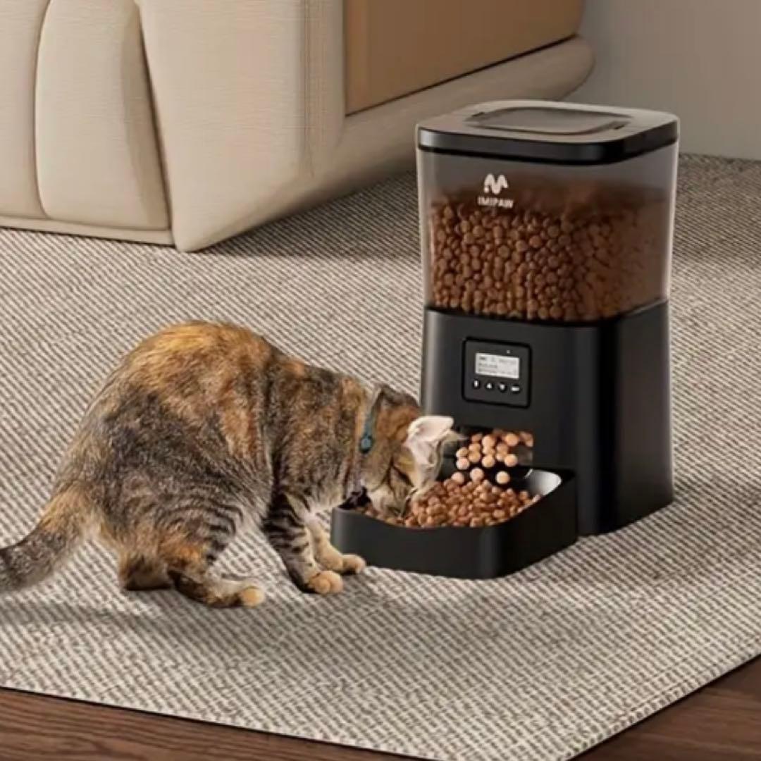 自動給餌器 猫 4L 小型犬用 餌 タイマー付 静音 ペット