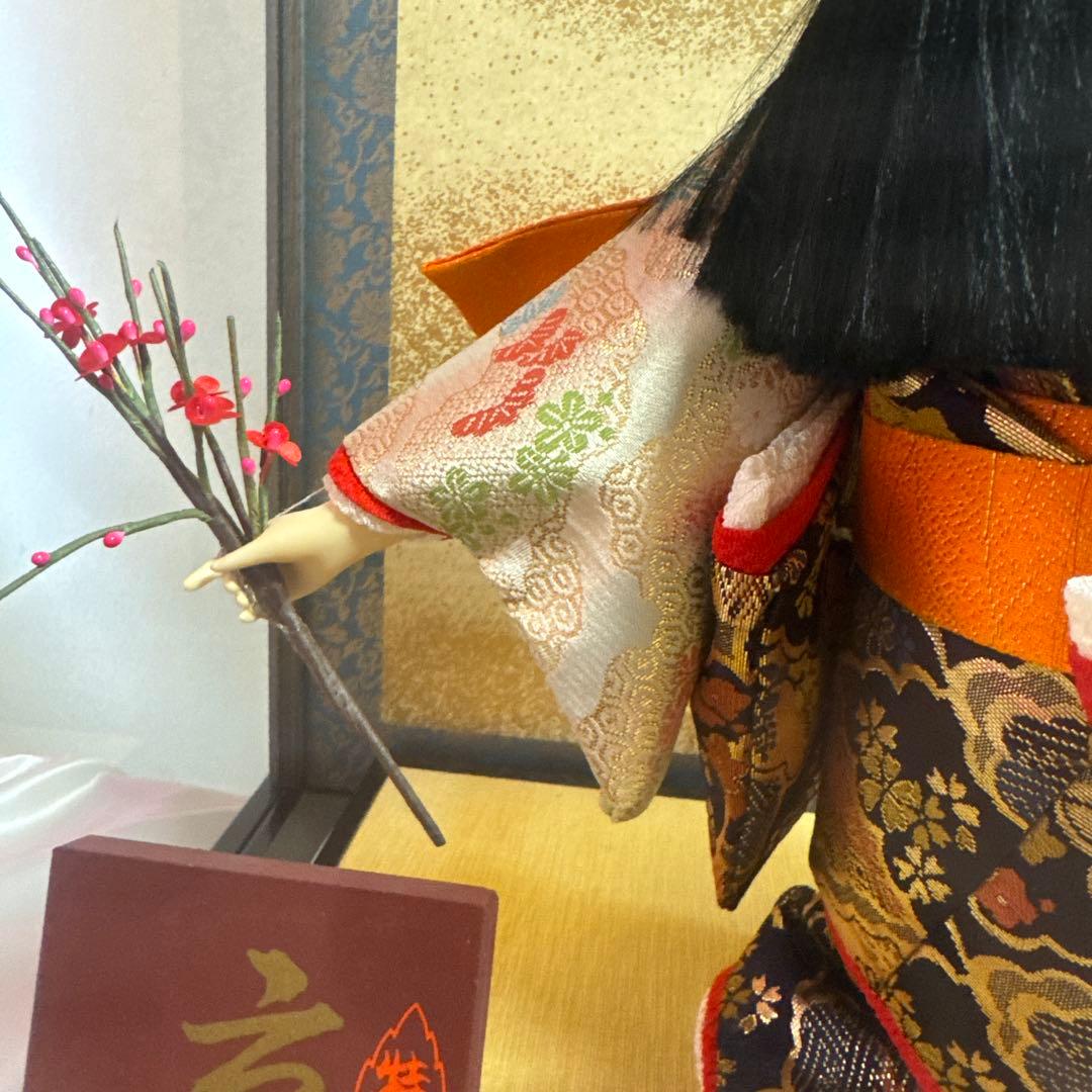 京雅　雛人形日本人形 置物 ガラスケース