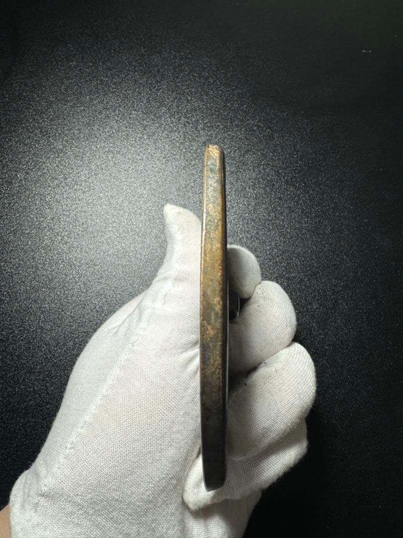 遼代 銅鏡 双魚文様 中国古美術銅鏡 古鏡 古玩 骨董品 極細工 旧家蔵出し
