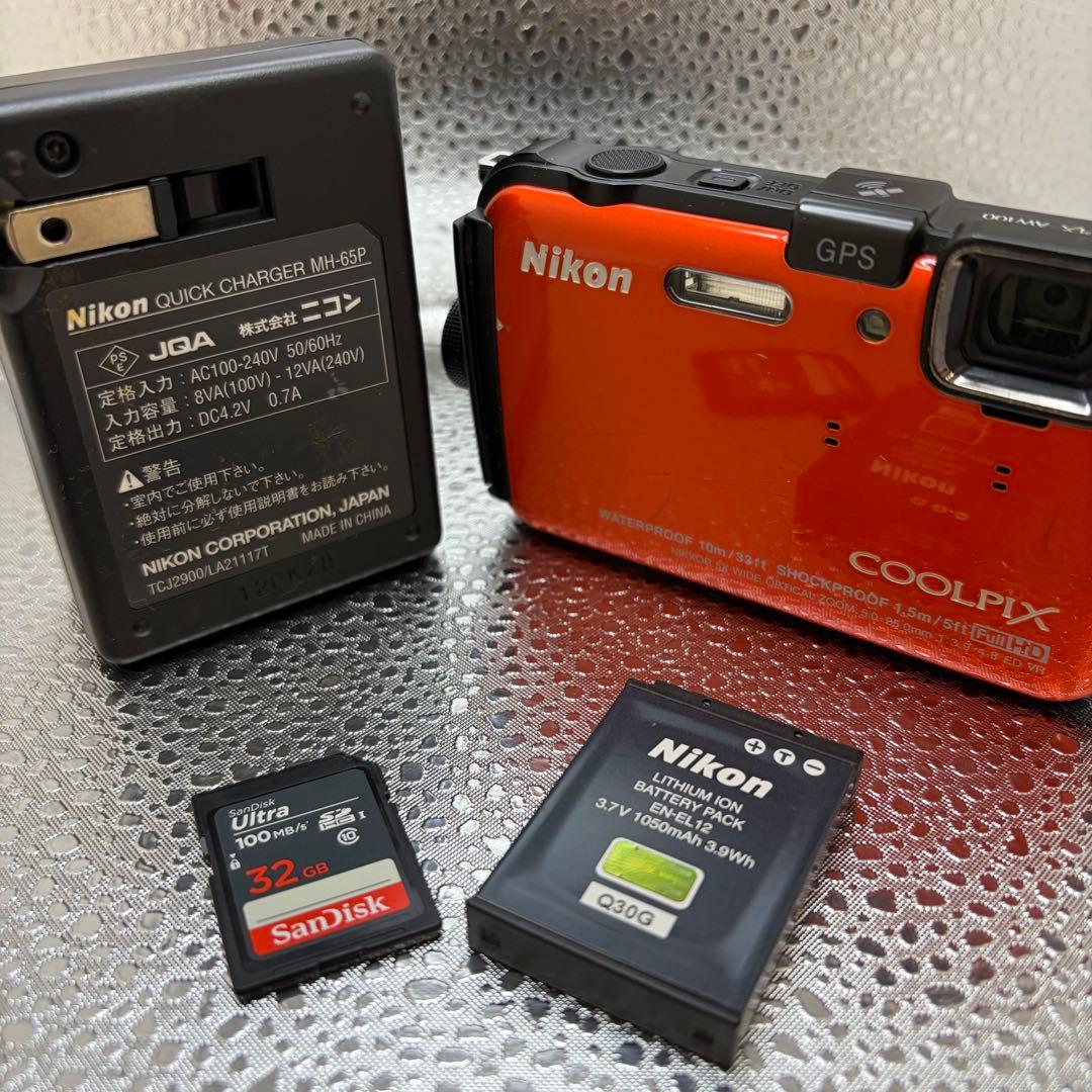【廃盤希少】Nikon COOLPIX AW100 オレンジ