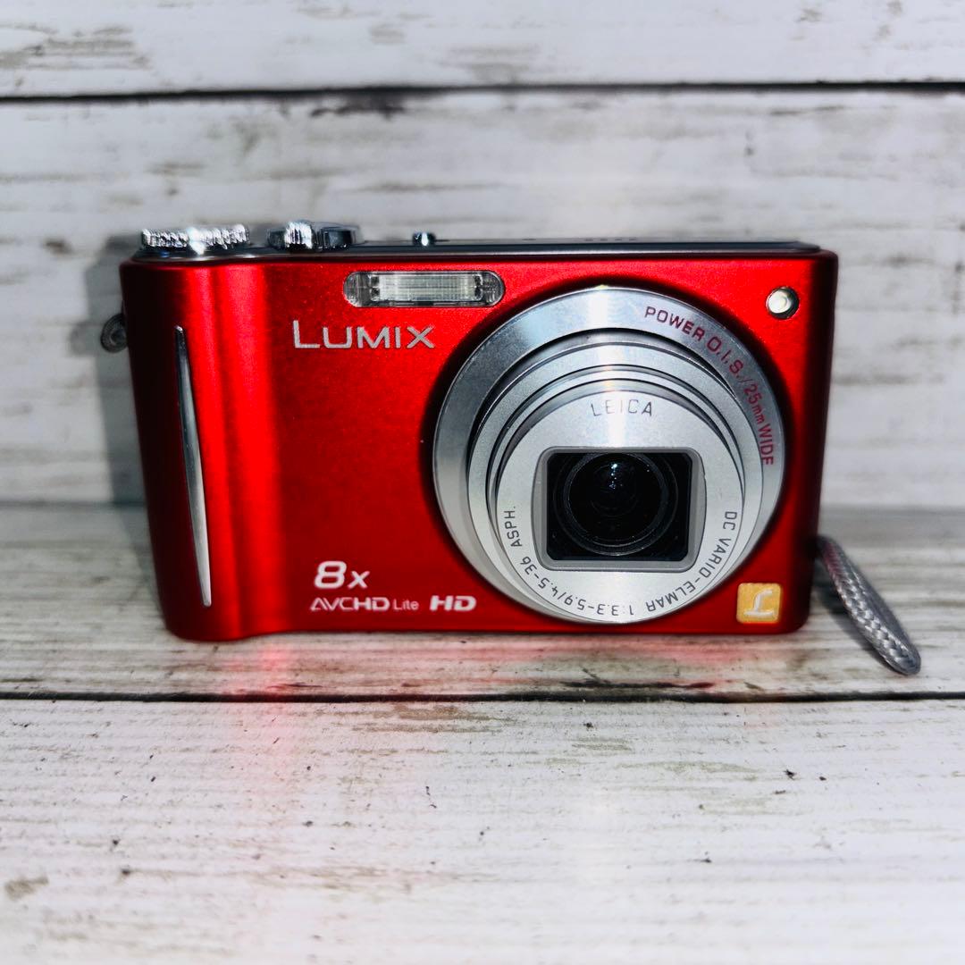 【動作良好】Panasonic デジタルカメラDMC-ZX3 レッド