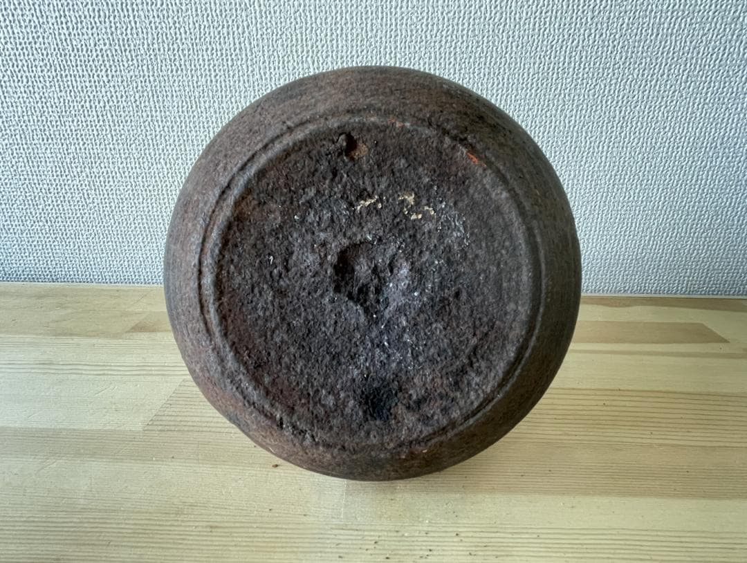 あ*ん様 アンティーク 鉄瓶 茶の湯 横縞目模様