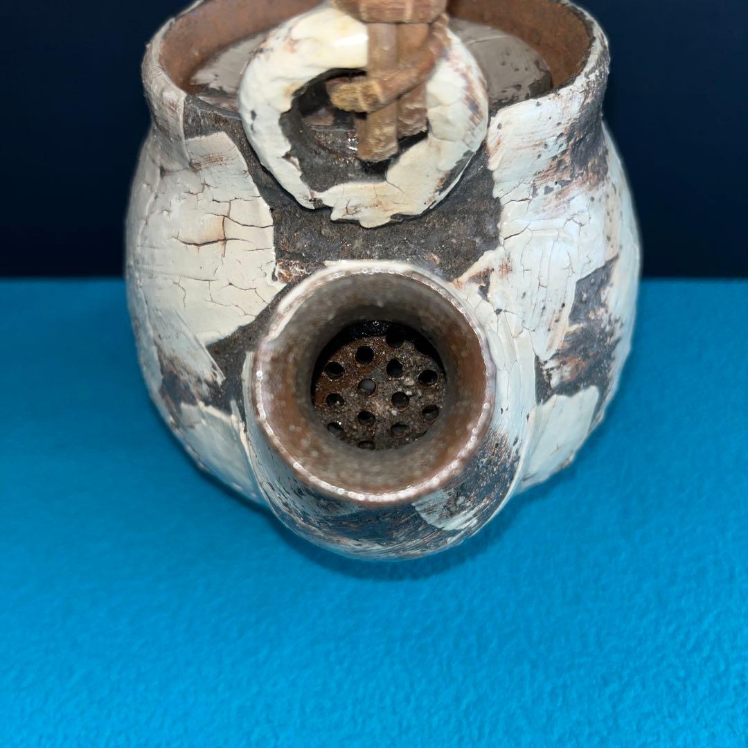手作り陶器茶釜 小型