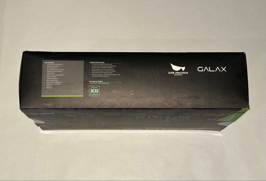 NVIDIA GeForce RTX3080 Galakuro Gaming箱付
