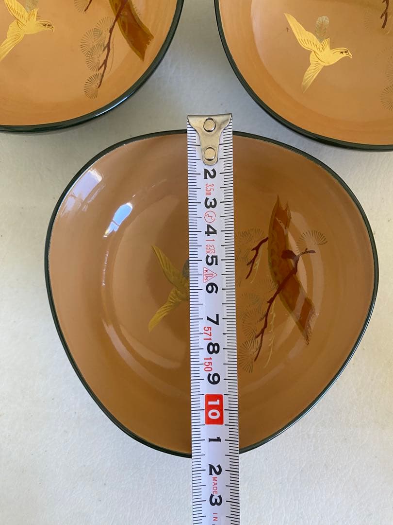 三山形　小鉢　輪島塗　10客　腕　骨董　漆器　和食器