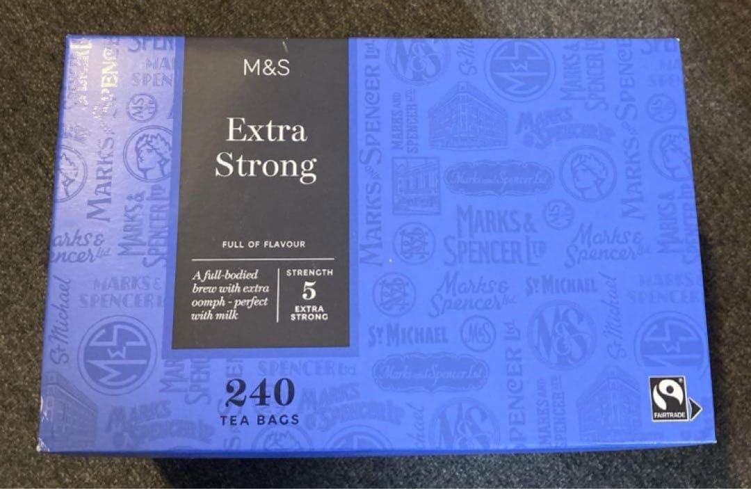 【大容量】紅茶240ティーバッグ M&S 「Extra Strong」
